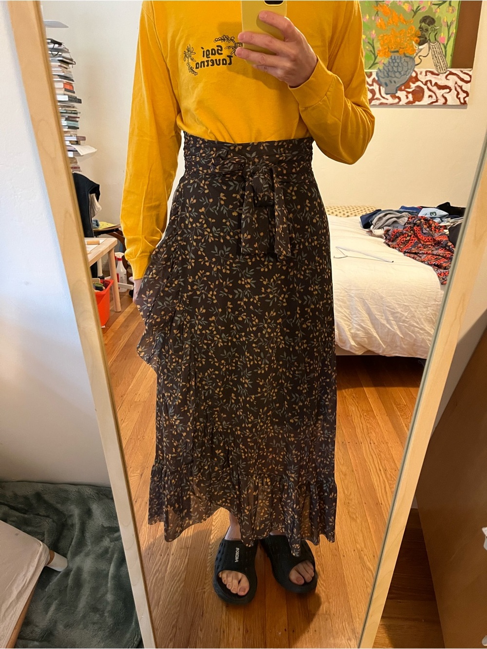 Ganni Mesh Maxi Skirt